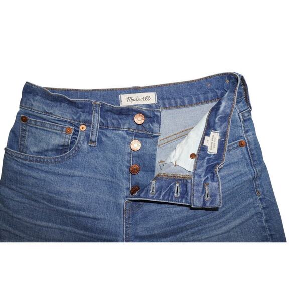 Madewell High-Rise Button Fly Denim Shorts – Size 25 - Picture 3 of 9